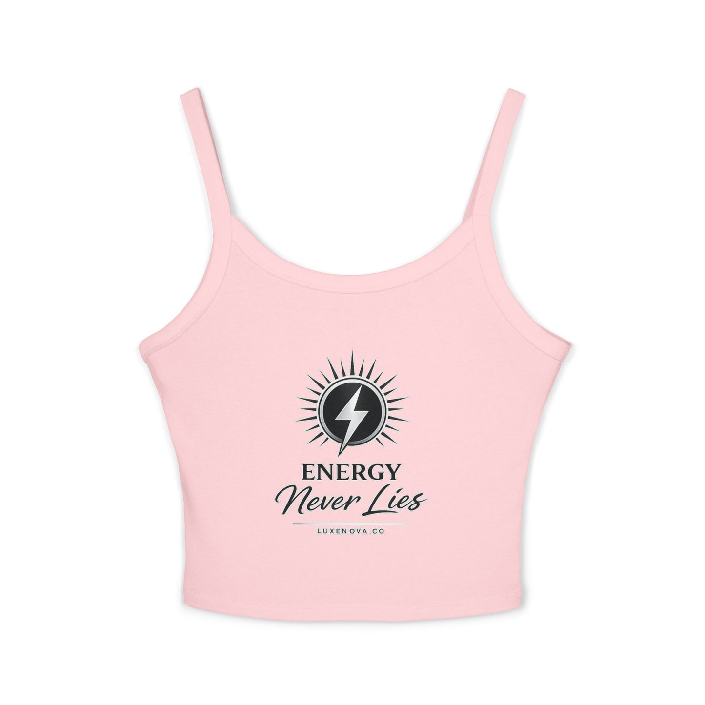 Energy Never Lies Crop Tank Top