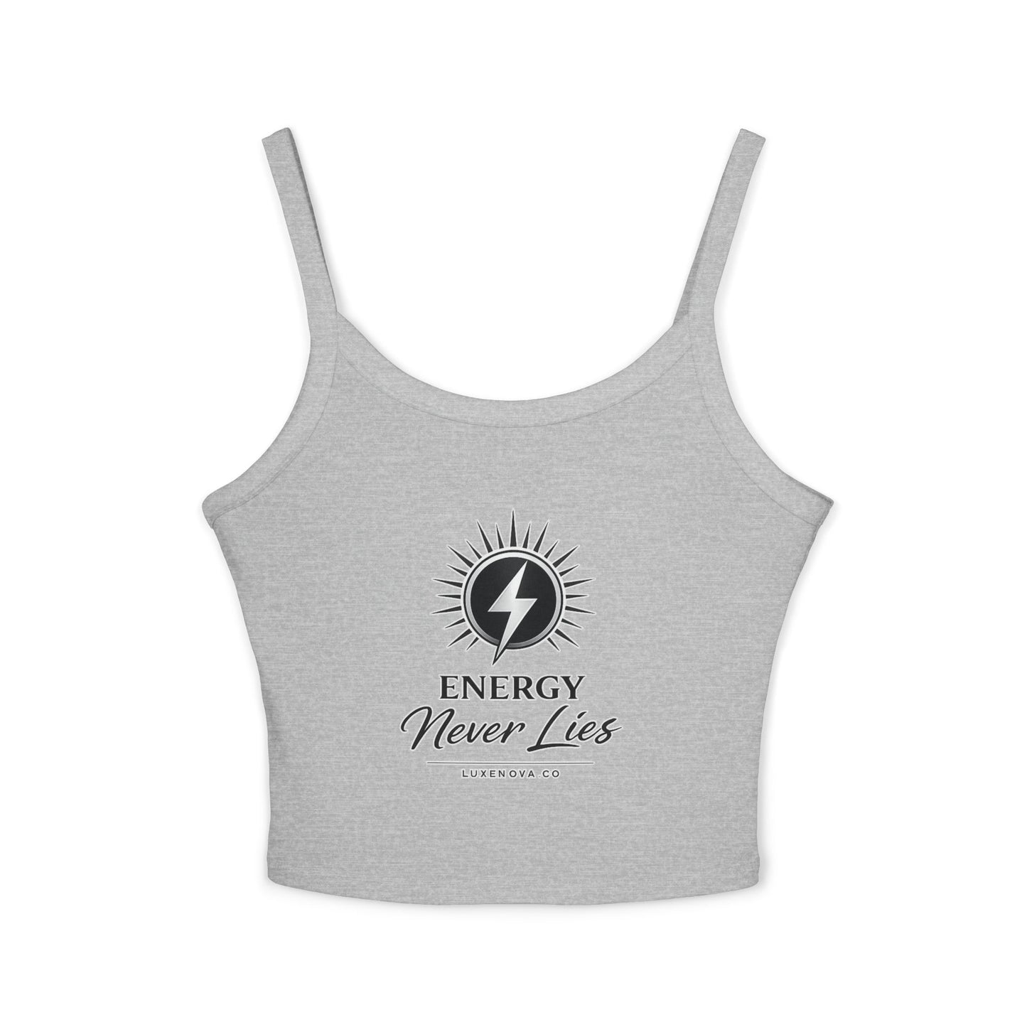 Energy Never Lies Crop Tank Top