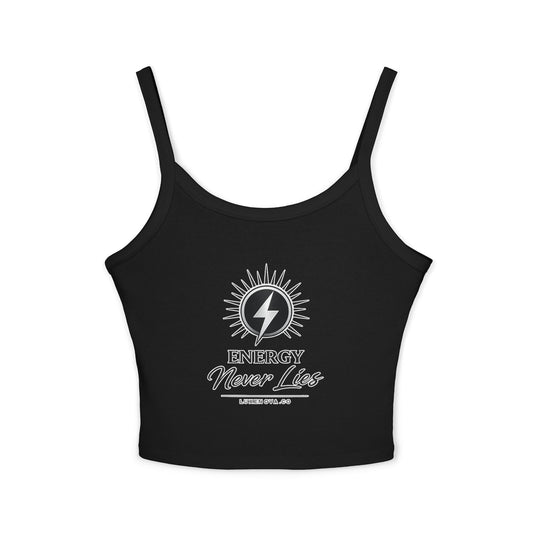 Energy Never Lies Crop Tank Top