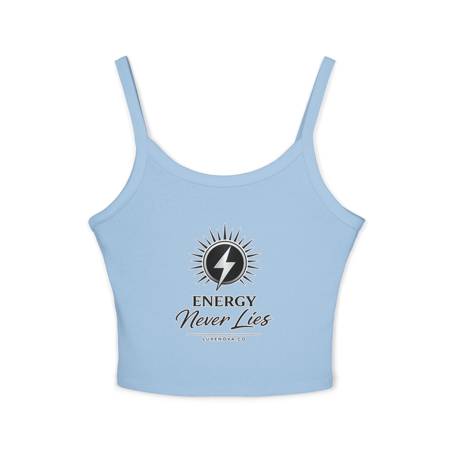 Energy Never Lies Crop Tank Top