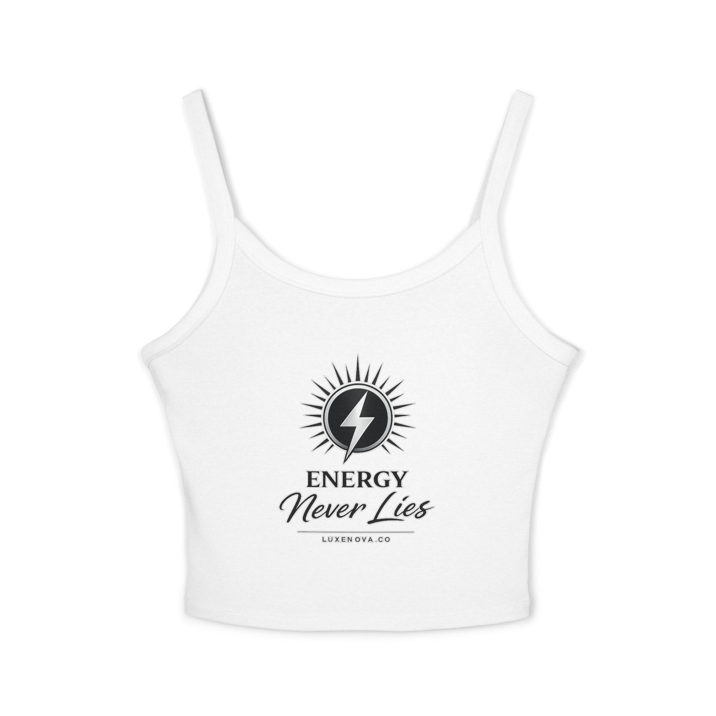 Energy Never Lies Crop Tank Top