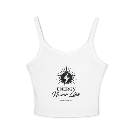 Energy Never Lies Crop Tank Top